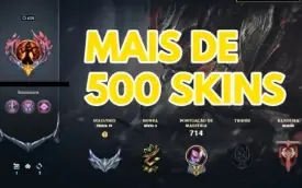 CONTA DO LOL COM MAIS DE 500 SKINS E TODOS CAMPEÕES