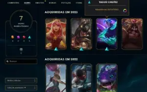 Conta Com Skin Yasuo Chefão Final E Lux Pijaminha Full Acess