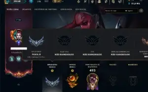Prata 2 com TODOS os Champs e 35 Skins ( JG / MID / SUP )