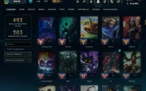Prata 2 com TODOS os Champs e 35 Skins ( JG / MID / SUP )