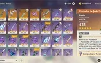 Keqing C1 + 5 armas T5 + banner Garantido