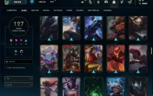 Conta prata 1 com 125 Champs e 127 Skins ( MAIN SUP )