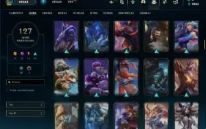 Conta prata 1 com 125 Champs e 127 Skins ( MAIN SUP )
