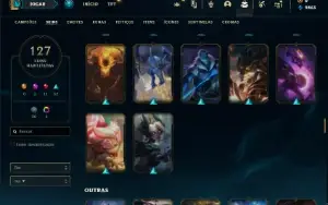 Conta prata 1 com 125 Champs e 127 Skins ( MAIN SUP )