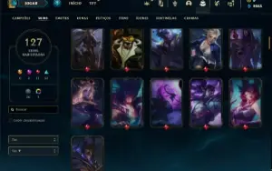 Conta prata 1 com 125 Champs e 127 Skins ( MAIN SUP )