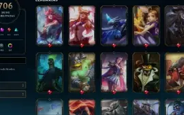 Conta LOL 712 skins + conta wild rift
