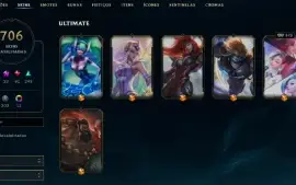 Conta LOL 712 skins + conta wild rift