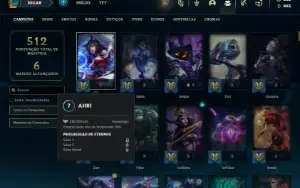Bronze 1 com TODOS os champs e 135 Skins ( MAIN MID )