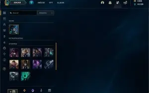 conta league of legends 800 reais em skins BARATO