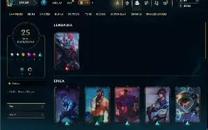 Prata 1 com 45 Champs e 25 Skins