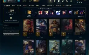 Prata 1 com 45 Champs e 25 Skins