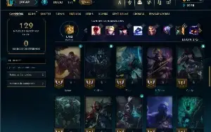 Prata 1 com 45 Champs e 25 Skins