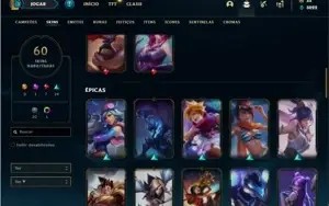 Conta Ferro 1 com 83 Champs e 60 Skins ( MONO ADC )
