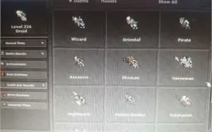 Druid Level 226 (Bona) + 2 Knight's - 146 e 131 + charmaker