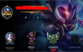 Conta LoL Platina 3 TODOS os champs 60 skins épicas e legado