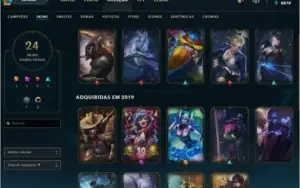 Conta de lol/promoção