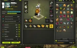 Vendo team 8 contas no DOFUS, server Spiritia, equipadas