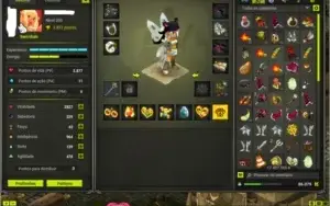 Vendo team 8 contas no DOFUS, server Spiritia, equipadas