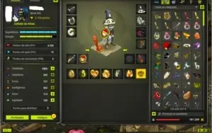 Vendo team 8 contas no DOFUS, server Spiritia, equipadas