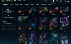 Bronze 4 com 90 Champs e 59 Skins + 4 Fragmentos