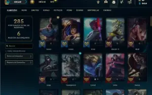 Bronze 4 com 90 Champs e 59 Skins + 4 Fragmentos