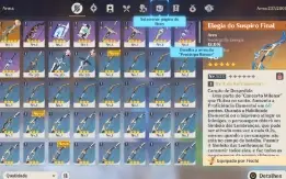 Itto+furina+cyno + arma 5 estrela AR 15