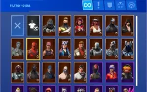 conta fortnite season 4 até a 7, STW e 1.250 v-bucks.