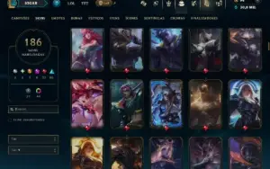 Diamante 4 com 140 Champs e 186 Skins +6 Prestigios