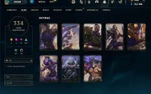Esmeralda 3 com TODOS os champs e 334 Skins (Nivel 676)