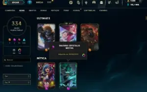 Esmeralda 3 com TODOS os champs e 334 Skins (Nivel 676)