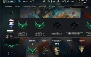 Esmeralda 3 com TODOS os champs e 334 Skins (Nivel 676)