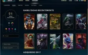 Conta do LoL 84 champs 21 skins, 1 lendaria ,9  legado
