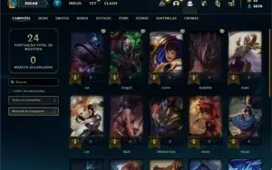 Conta prata 1 com 22 Champs e 3 Skins + 4 Espolios