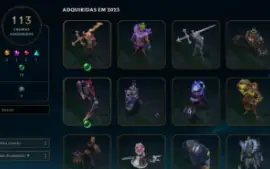 Conta League Of Legends, Platina, Lvl 370, Com 200 Skins