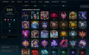 Conta League Of Legends, Platina, Lvl 370, Com 200 Skins