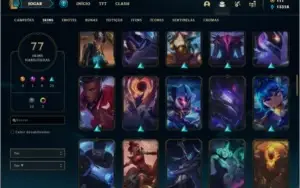 Conta Platina 2 Com Warwick Selvagem e Twitch Medieval Raras