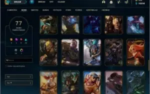 Conta Platina 2 Com Warwick Selvagem e Twitch Medieval Raras