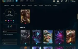 Conta Platina 2 Com Warwick Selvagem e Twitch Medieval Raras