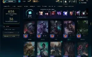 Ouro 4 com 150 Champs e 103 Skins ( JG / TOP / MID )