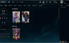 CONTA GOLD 4, 23 skins, 67 campeões