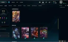 CONTA GOLD 4, 23 skins, 67 campeões