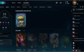CONTA LOL BARATA BORDA OURO / +80 CHAMPS / SKINS VITORIOSAS