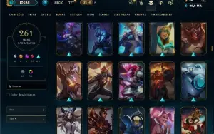 Prata 2 com TODOS os champs e 261 Skins ( MAIN ADC )