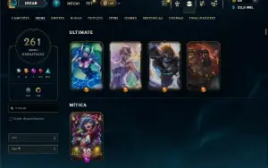 Prata 2 com TODOS os champs e 261 Skins ( MAIN ADC )