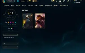 Prata 2 com TODOS os champs e 261 Skins ( MAIN ADC )