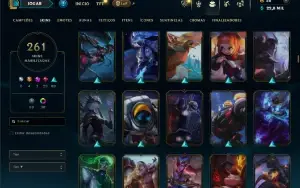 Prata 2 com TODOS os champs e 261 Skins ( MAIN ADC )