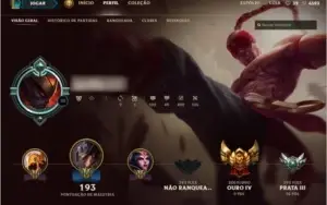 CONTA LEAGUE OF LEGENDS - ELISE VITORIOSA - PLATINA S6