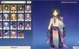 Conta genshin impact Xiao + Mona + Klee + Kequing