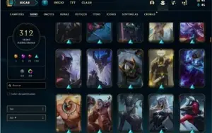 Conta Platina 4 com TODOS os champs e 312 Skins +2 Prestigio