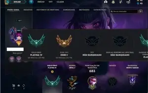 Conta Platina 4 com TODOS os champs e 312 Skins +2 Prestigio